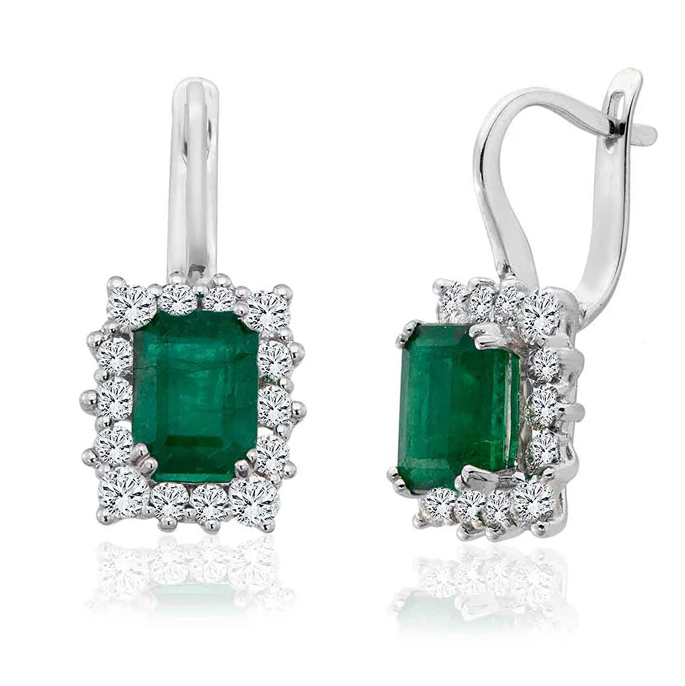 Earring - emerald elegant earring